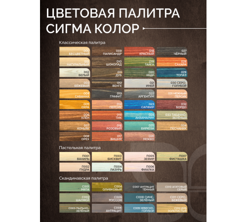 Приобрести МАСЛО С ТВЕРДЫМ ВОСКОМ «СИГМА-ДЕКОР ПРЕМИУМ» в Новокуйбышевске, Самарская область